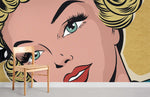 Papier peint mural pop art de grande femme - Vignette | Mr Papier Peint