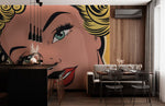 Papier peint mural pop art de grande femme - Vignette | Mr Papier Peint