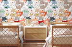 Papier peint mural renards charme naturel pour chambre d’enfant - Vignette | Mr Papier Peint