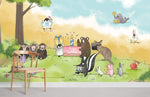 Papier peint mural pour fête d'anniversaire d'animaux - Vignette | Mr Papier Peint