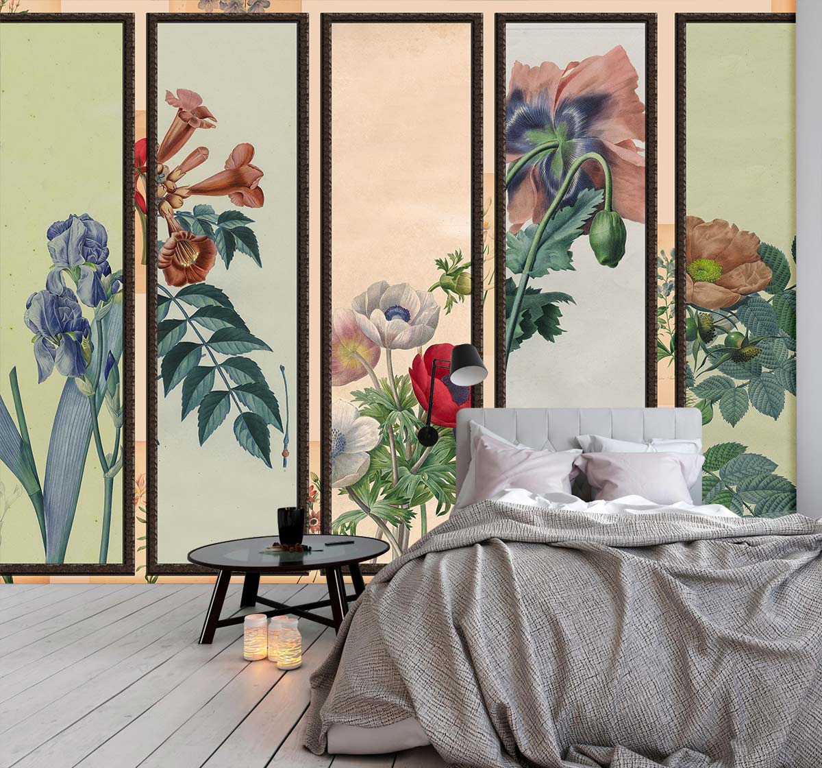 Papier peint mural pour paravent pliant - Le meilleur Papier peint panoramique Sur mesure