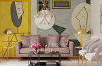 Papier peint mural panoramique rose pour salon créatif et inspirant - Vignette | Mr Papier Peint