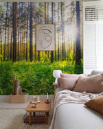 Papier peint panoramique forêt ordonnée pour décoration personnalisée - Vignette | Mr Papier Peint