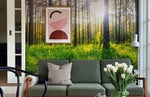 Papier peint panoramique forêt ordonnée pour décoration personnalisée - Vignette | Mr Papier Peint