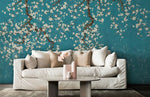 Décoration murale florale avec Papier Peint Mural Rameau en Fleurs - Vignette | Mr Papier Peint