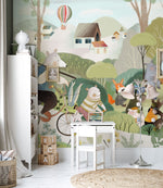 Papier peint mural rassemblement d'animaux - Vignette | Mr Papier Peint