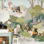 Papier peint mural rassemblement d'animaux - Vignette | Mr Papier Peint