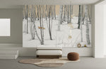 Peint mural renard des neiges dans la forêt enchantée - Vignette | Mr Papier Peint