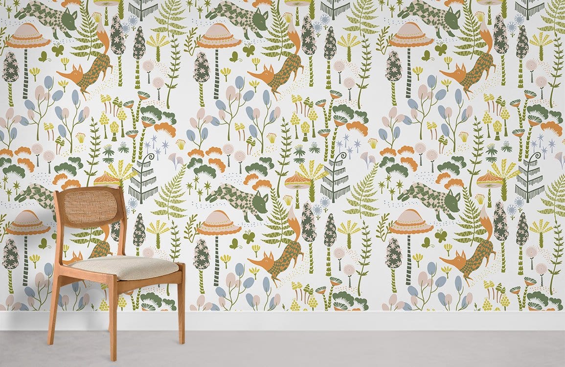 Papier Peint Mural Renard Errant - Le meilleur Papier peint panoramique Sur mesure