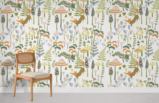 Papier Peint Mural Renard Errant - Le meilleur Papier peint panoramique Sur mesure