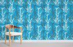 Papier peint mural bambou bleu sérénité et élégance naturelle - Vignette | Mr Papier Peint