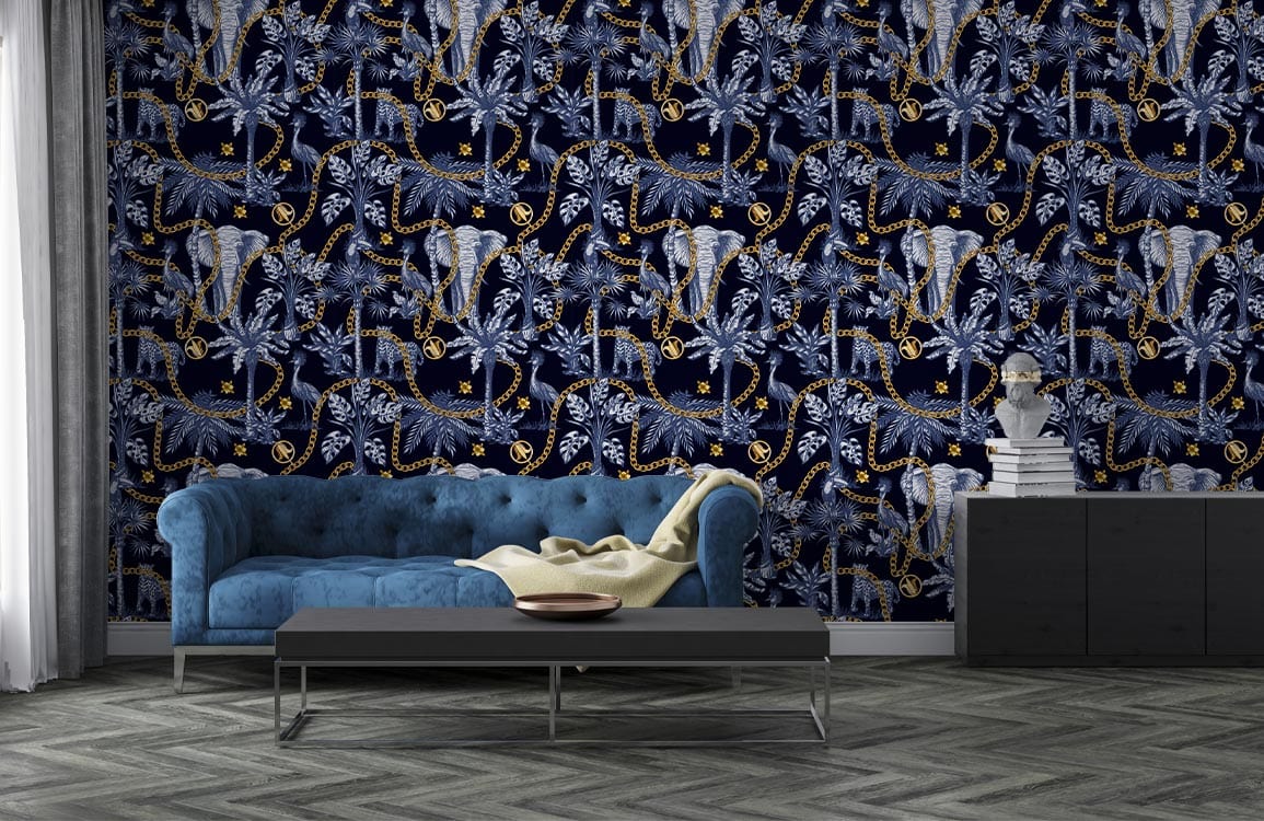 Tapisserie Murale Éléphant Royal - 33 X 25,5 Pouces - Décoration Ethnique