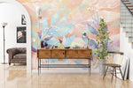Mural Rêve Orange Papier Peint Mural Éclat Floral et Chaleur - Vignette | Mr Papier Peint