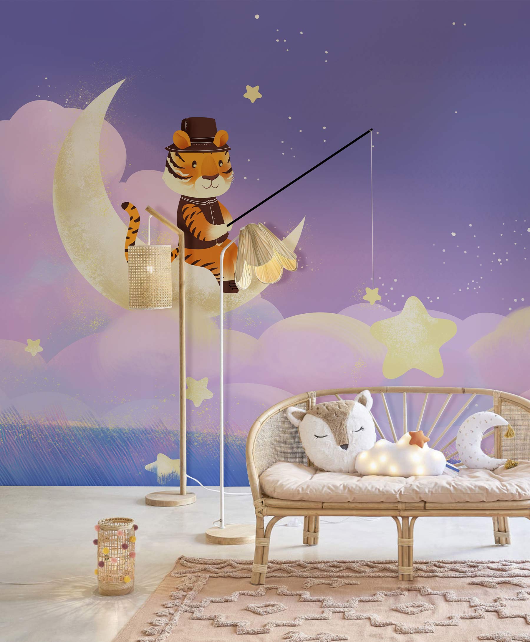 Papier Peint Mural Rêve Violet - Le meilleur Papier peint panoramique Sur mesure