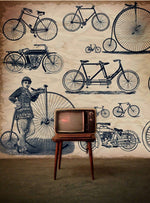 Papier peint mural Révolution du vélo voyage à travers les âges - Vignette | Mr Papier Peint