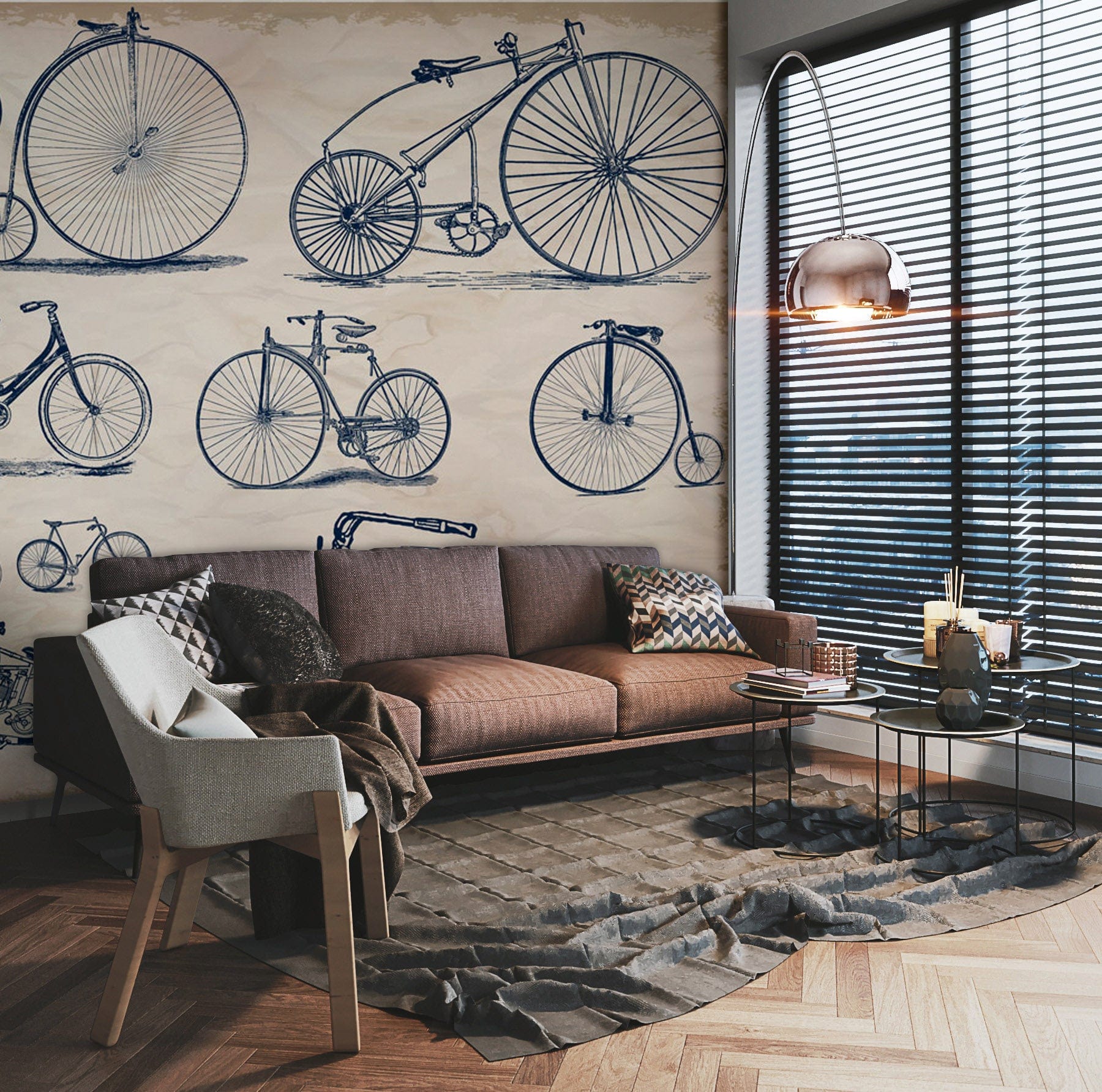 Papier peint mural Révolution du vélo - Le meilleur Papier peint panoramique Sur mesure