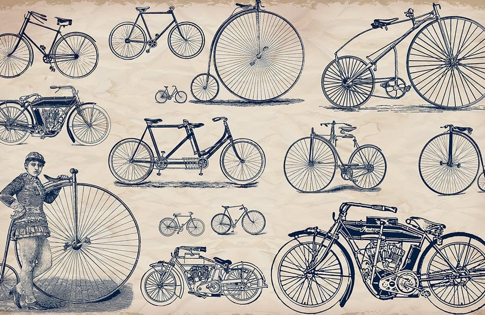 Papier peint mural Révolution du vélo - Le meilleur Papier peint panoramique Sur mesure