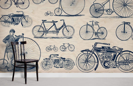 Papier peint mural Révolution du vélo - Le meilleur Papier peint panoramique Sur mesure