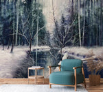 Papier Peint Mural Rivière Hivernale - Vignette | Mr Papier Peint