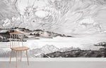 Papier peint mural Rivière Nuageuse évasion douce et naturelle - Vignette | Mr Papier Peint