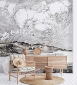 Papier peint mural Rivière Nuageuse évasion douce et naturelle - Vignette | Mr Papier Peint