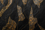 Peint mural rocheux noir et doré une œuvre d’art spectaculaire - Vignette | Mr Papier Peint