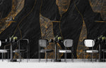 Peint mural rocheux noir et doré une œuvre d’art spectaculaire - Vignette | Mr Papier Peint