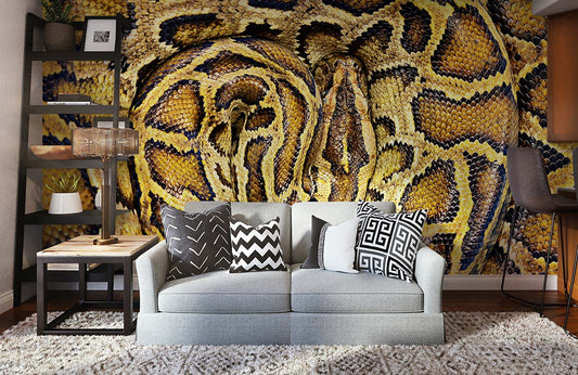 Papier Peint Mural Rond Python (max 80 caractères) - Le meilleur Papier peint panoramique Sur mesure