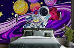 Papier peint mural rose Espace Étoilé Voyage Cosmique - Vignette | Mr Papier Peint