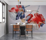 Peint mural Roses en Hiver élégance florale sur papier peint mural - Vignette | Mr Papier Peint