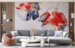 Peint mural Roses en Hiver élégance florale sur papier peint mural - Vignette | Mr Papier Peint
