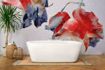 Peint mural Roses en Hiver élégance florale sur papier peint mural - Vignette | Mr Papier Peint