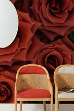 Peint mural Rosiers Nocturnes jardin mystique et fleurs envoûtantes - Vignette | Mr Papier Peint