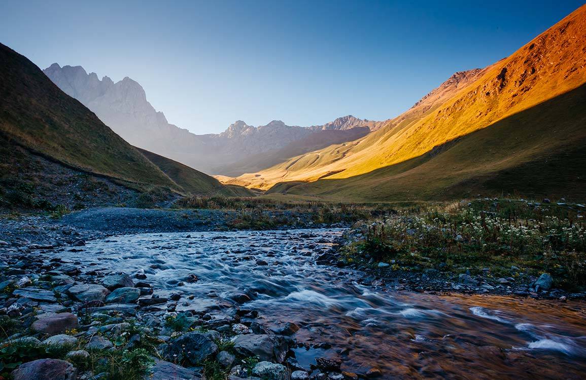 Papier peint mural Ruisseau de Montagne - Le meilleur Papier peint panoramique Sur mesure