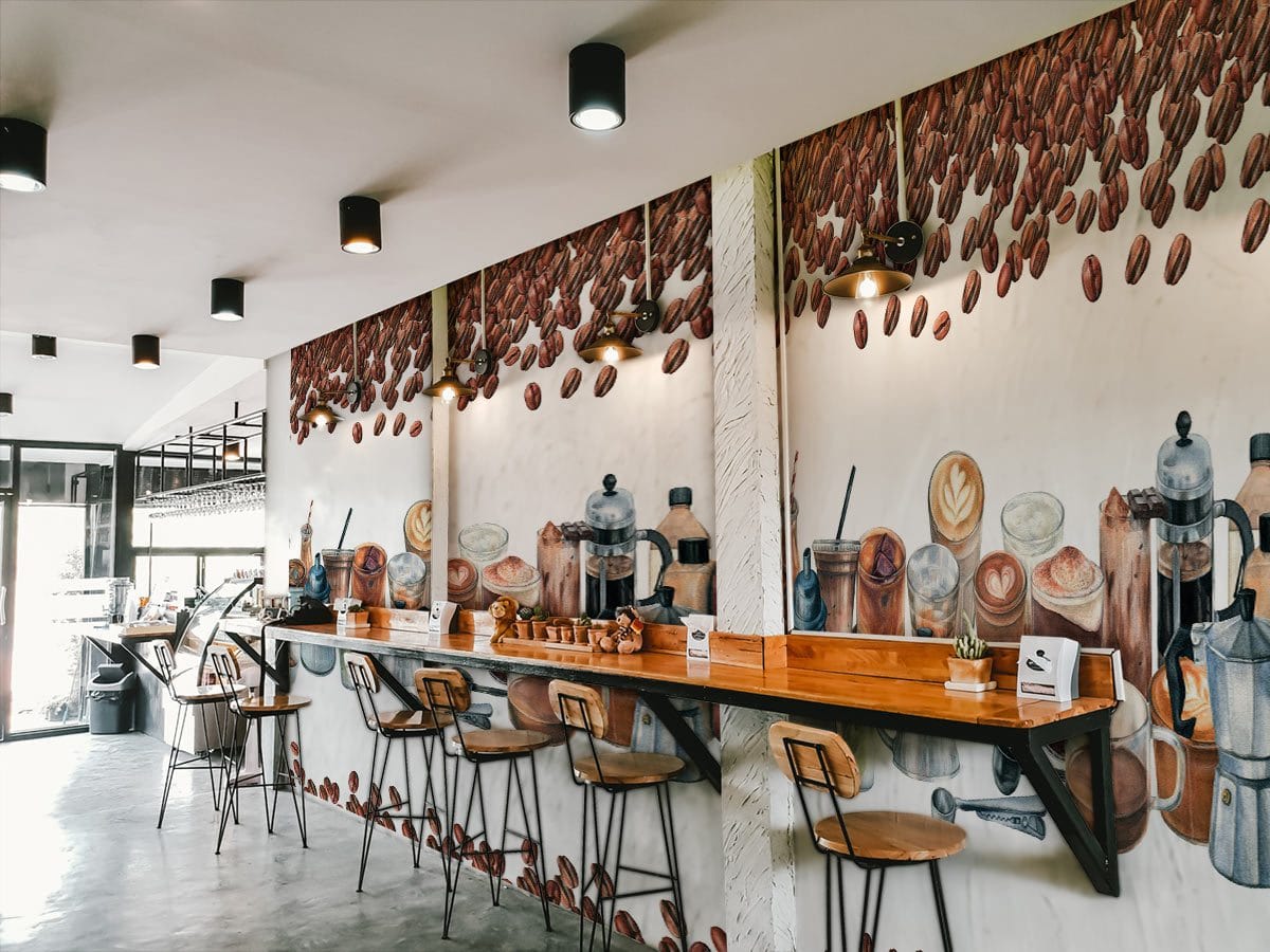 Papier peint mural série Café - Le meilleur Papier peint panoramique Sur mesure