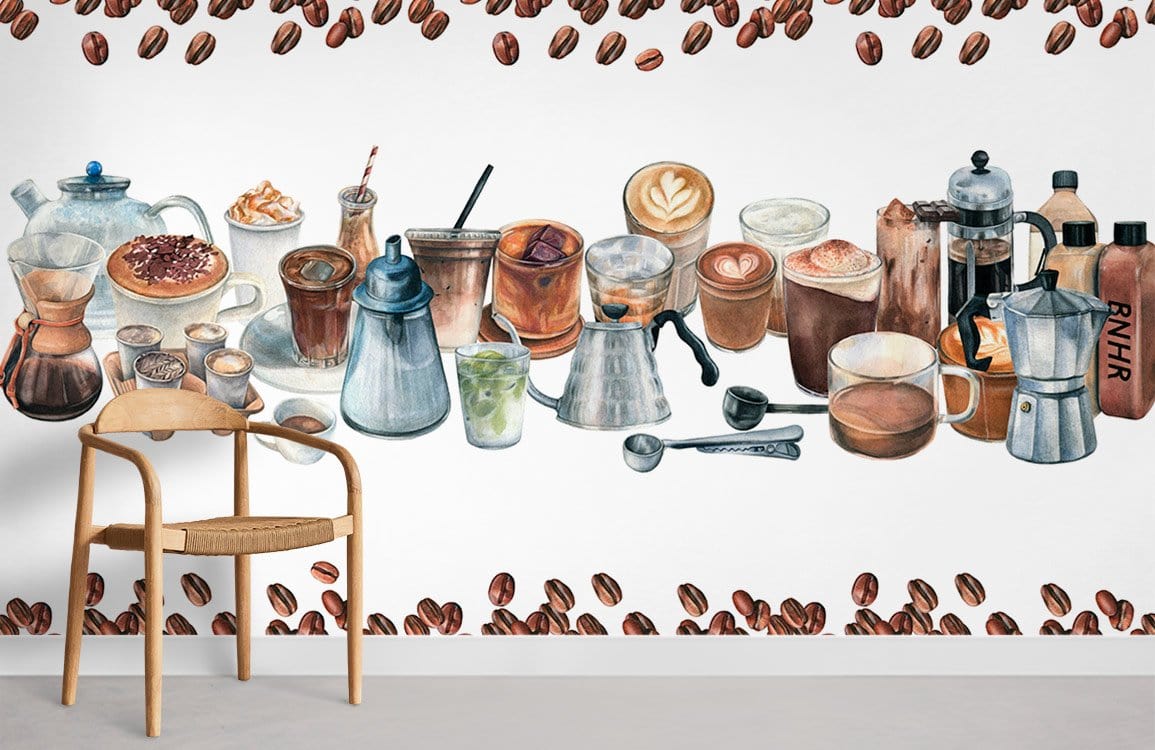 Papier peint mural série Café - Le meilleur Papier peint panoramique Sur mesure