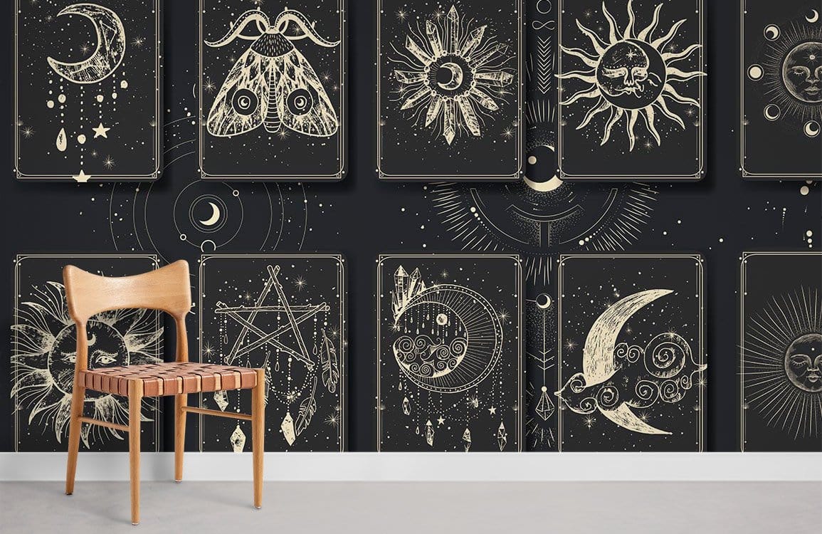Papier peint mural signes astrologiques et animaux - Le meilleur Papier peint panoramique Sur mesure