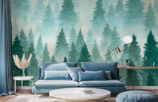 Papier peint mural Silhouette - Le meilleur Papier peint panoramique Sur mesure