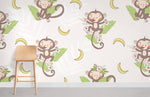 Papier Peint Mural Singe & Banane - Vignette | Mr Papier Peint