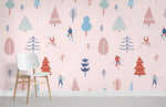 Papier peint mural ski d’hiver Évasion sur les sommets enneigés - Vignette | Mr Papier Peint