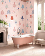 Papier peint mural ski d’hiver Évasion sur les sommets enneigés - Vignette | Mr Papier Peint