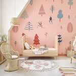 Papier peint mural ski d’hiver Évasion sur les sommets enneigés - Vignette | Mr Papier Peint