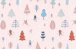 Papier peint mural ski d’hiver Évasion sur les sommets enneigés - Vignette | Mr Papier Peint