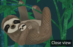 Papier peint mural Sloth dans la jungle. - Vignette | Mr Papier Peint