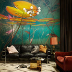 Papier peint panoramique Sous les étangs pour une décoration personnalisée - Vignette | Mr Papier Peint