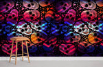 Mural Squelette Ombré Éclat de Couleurs Mystiques - Vignette | Mr Papier Peint