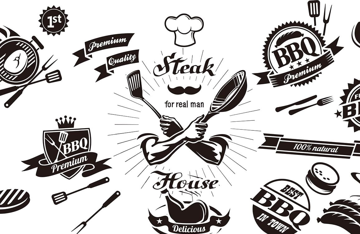 Papier peint mural Steak & BBQ - Le meilleur Papier peint panoramique Sur mesure