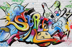 Papier peint mural Street II Œuvre d’art urbaine aux couleurs arc-en-ciel - Vignette | Mr Papier Peint