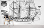 Horizon Marin en Peint Mural Structure Voilier - Vignette | Mr Papier Peint