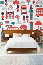 Papier peint mural style londonien - Vignette | Mr Papier Peint